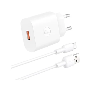 อะแดปเตอร์ QPLUS Wall Charger 1 USB-A 18W พร้อมสายชาร์จ USB-A to USB-C 1 เมตร by Banana IT