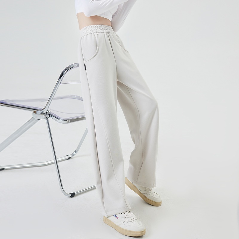 Missyo  กางเกงกีฬาสตรี กางเกงลำลองเอวสูง กางเกงลำลองผ้าฝ้าย 5 สีให้เลือก - รูปที่ 3