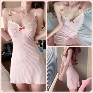 Sexy Charm🌺🌺เดรสลูกไม้ ชุดนอนเซ็ท บอดี้สูท ลายดอก น่ารัก พระคุณ นุ่มสบาย ส่งไวจากไทย S-XL