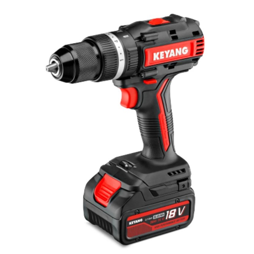 KEYANG DM20BLA-70C สว่านกระแทกไร้สาย ปรับทอร์ท 70NM แบตเตอรี่ 18V 5.0Ah 2 ก้อน เครื่องชาร์จ 1 อัน