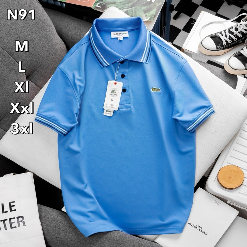 เสื้อโปโลผู้ชาย คอปกแขนสั้น/N91