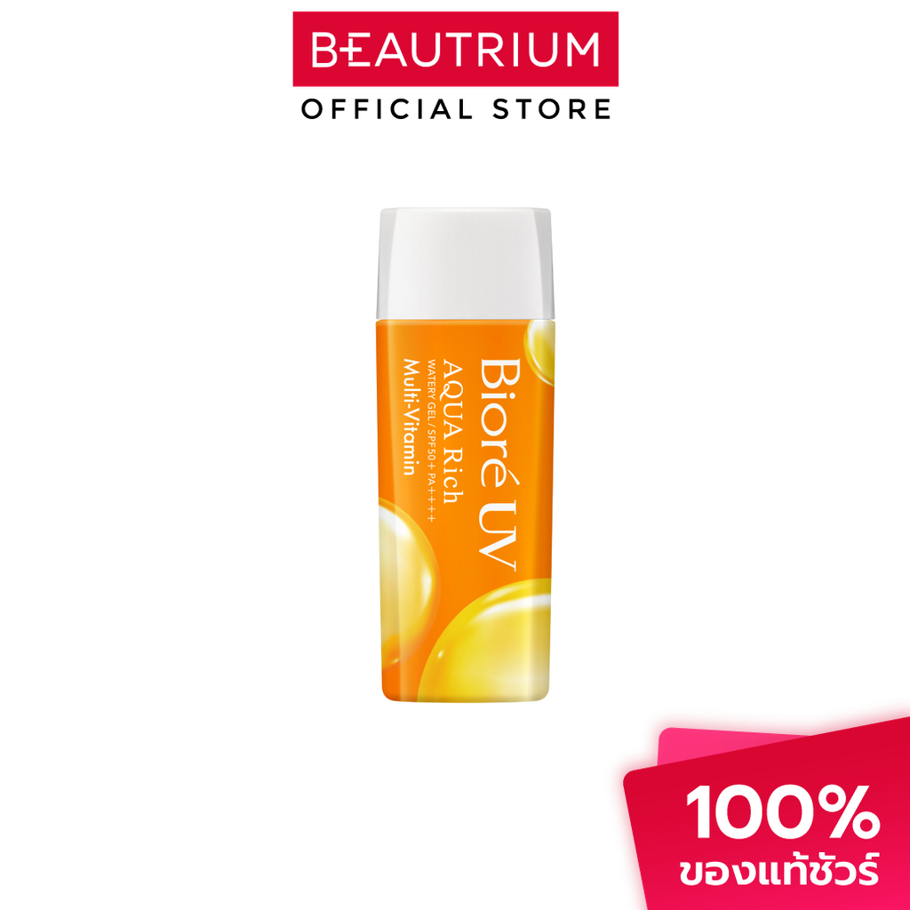 BIORE UV Aqua Rich Watery Gel Multi-Vitamin SPF50+ PA++++ ครีมกันแดด 90ml