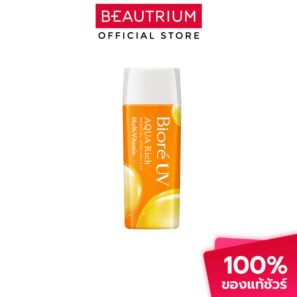 BIORE UV Aqua Rich Watery Gel Multi-Vitamin SPF50+ PA++++ ครีมกันแดด 90ml