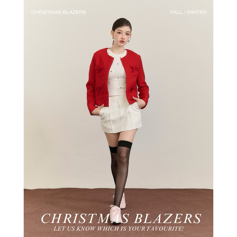 MALISTA - CHRISTMAS BLAZERS เสื้อคลุมผ้าทวิต