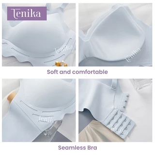 TENIKA ชุดชั้นในผู้หญิง ไร้ขอบ ไร้โครง ใส่สบาย เนื้อผ้านิ่ม เก็บทรงดี ไม่ปลิ้น Bar-015