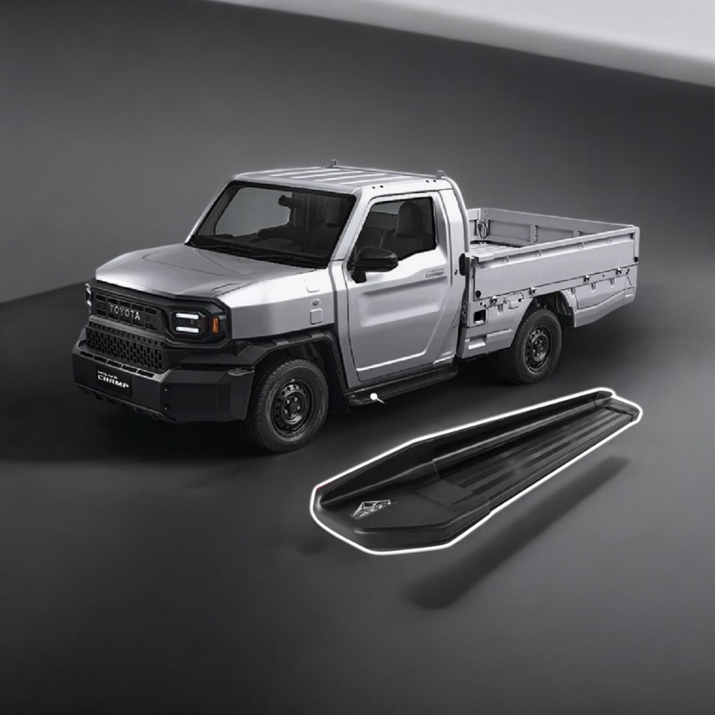 บันได TOYOTA Hilux Champ อลูมิเนียมสีดำ แบรนด์ AZZY