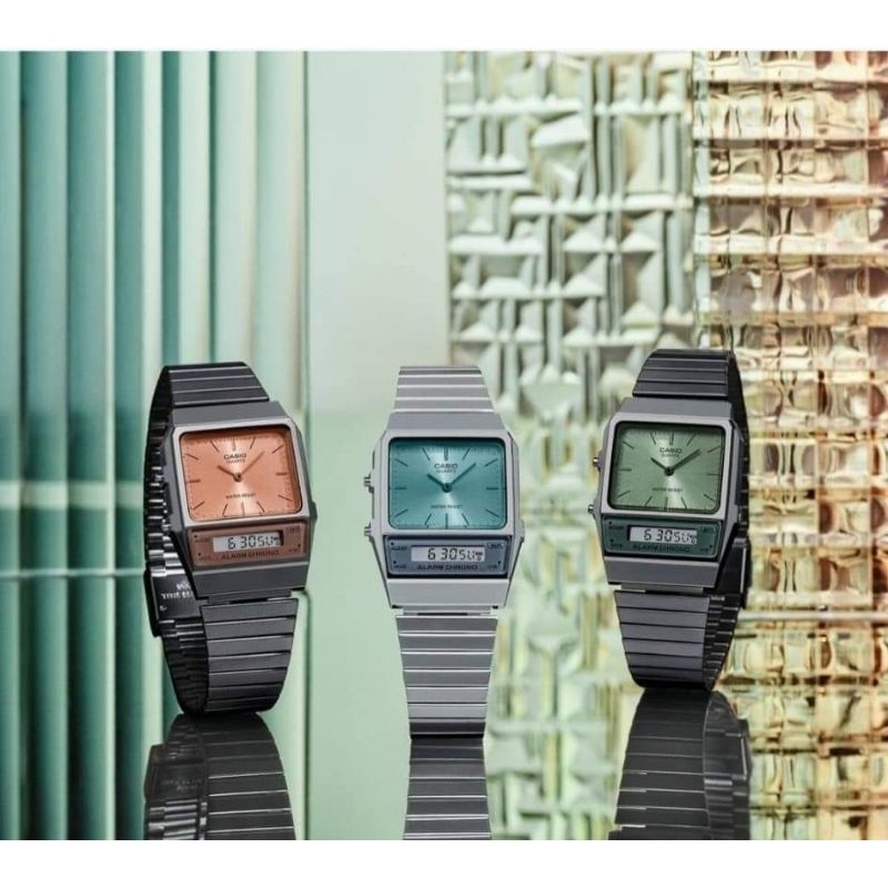 CASIO นาฬิกาข้อมือ รุ่น AQ-800EC-2A,AQ-800ECGG-4ADF