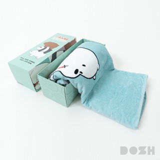 DOSH TOWEL WE BARE BEARS ผ้าขนหนูลายลิขสิทธิ์ DBBMW5003-GY