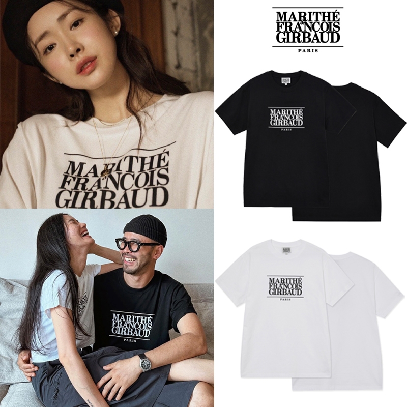 แท้ / พร้อมส่ง Marithe CLASSIC LOGO TEE T Shirt ของแท้ ผู้หญิง ไซส์ SM