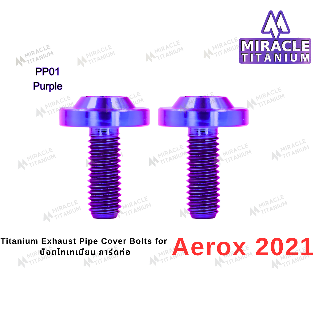 AEROX 2021 Exhaust Pipe Cover Bolts กันร้อนท่อ - รูปที่ 2