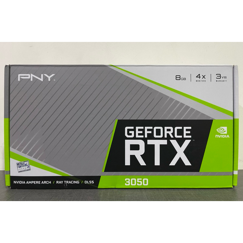 VGA (การ์ดแสดงผล) PNY GEFORCE RTX 3050 8GB VERTO DUAL FAN - 8GB GDDR6 (มือสอง) ประกันศูนย์ไทย