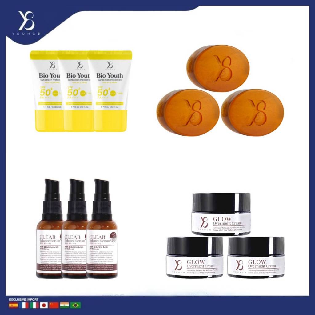 [มีส่งด่วน] Y8 ชุดสกินแคร์รูทีน เซต 3 ชิ้น กันแดดy8 สบู่y8 เซรั่มy8 ครีมy8
