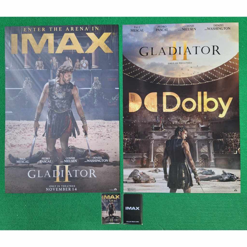 หนัง แกลดดิเอเตอร์2 Gladiator2 โปสเตอร์ ของเมเจอร์ และSF บัตรสะสม IMAX สวยมากกกก..น่าสะสม
