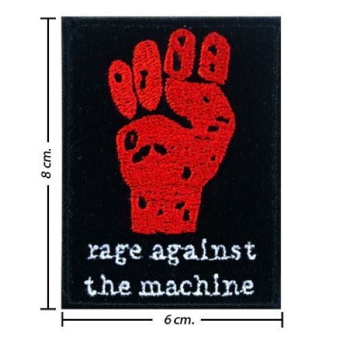 Rage Against The Machine Music Band ตัวรีดติดเสื้อ เรจ อเกนสท์ เดอะ แมชชีน Iron on Patch อาร์มรีดติดเสื้อ อาร์มวงดนตรี