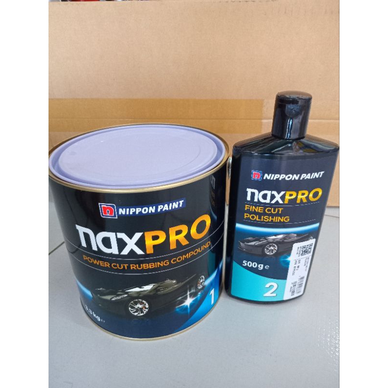 Naxpro  fine cut polishing ยาขัดหยาบ น้ำยาขัดละเอียยด Step1 และ 2จาก NIPPONPAINT