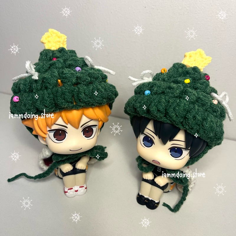 ชุดน้องจ๋อง ชุดตุ๊กตาไหมพรม ชุดถัก ชุดคริสมาส ไฮคิว lookup figure handmade crochet ไหมพรม Christmas *เฉพาะชุดเท่านั้น*