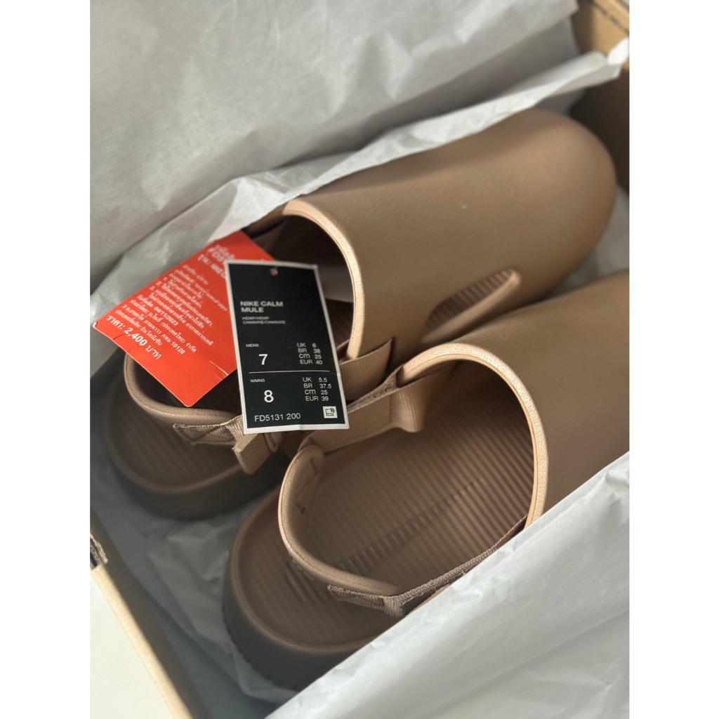 Nike รองเท้าแตะ Calm Mule  มือหนึ่ง ไซส์ M7 us W8 us