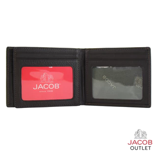 JACOB กระเป๋าสตางค์ชายพร้อมช่องใส่รูปภาพ 2 ช่อง - รุ่น 22498