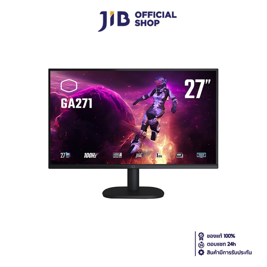 MONITOR (จอมอนิเตอร์) COOLER MASTER GA271-US - 27 INCH VA 2K 100Hz AMD FREESYNC NVIDIA G-SYNC