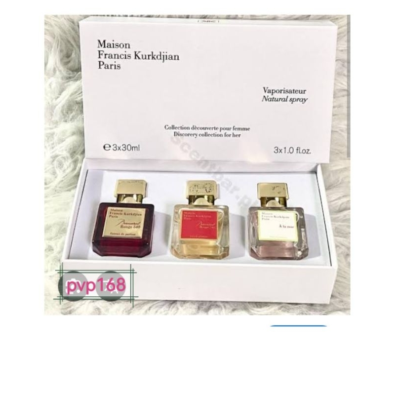 Gift set Maison Francis Kurkdjian Paris Collection Decouverte Pour Femme 3x30ml เซ็ตน้ำหอมของขวัญ MF
