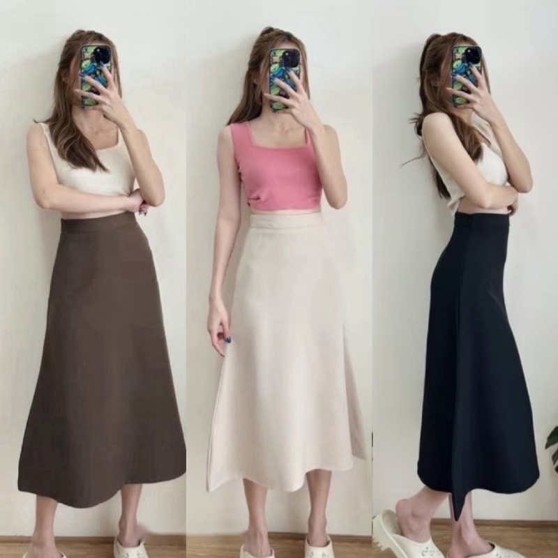 I'STYLE 🩵 SK008 : MERMAID SKIRT กระโปรงทรงหางปลา