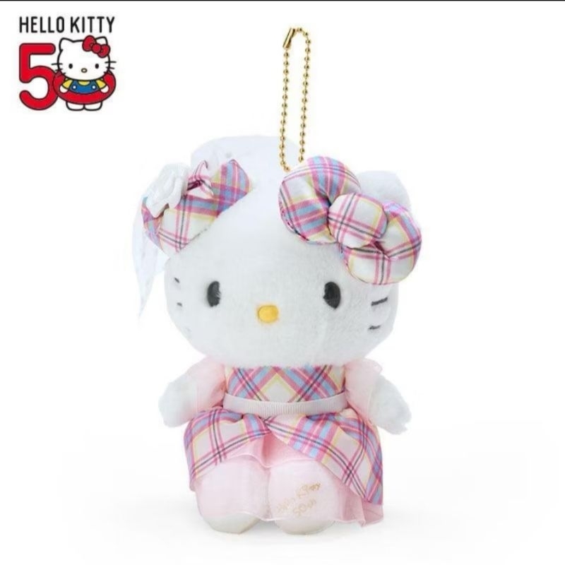 พวงกุญแจห้อยกระเป๋า Kitty 50th