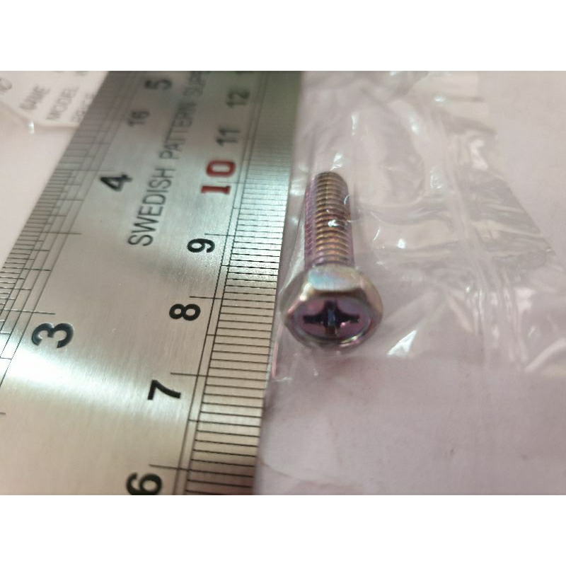 น๊อตยึดฝาครอบใบพัด M6x10สำหรับปั๊มน้ำมิตซูบิชิ