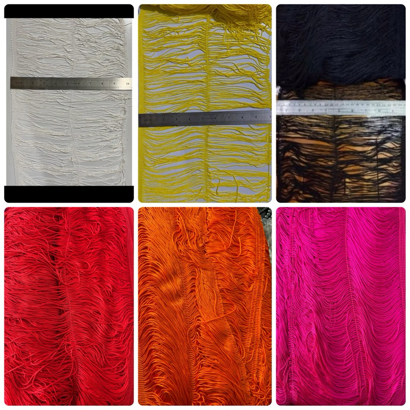 เทปพู่ไหมญี่ปุ่น แต่งชายครุย ความยาว 10 นิ้วเมตรละ 130 บาท