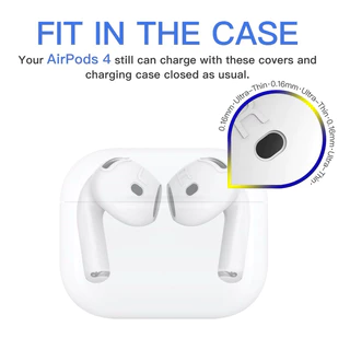 พร้อมส่ง🇹🇭Silicone Ear Cover For Airpods 4 1Set 2ชิ้น L R ซ้าย ขวา ซิลิโคนกันรอยหูฟังแอร์พอร์ต4 2024