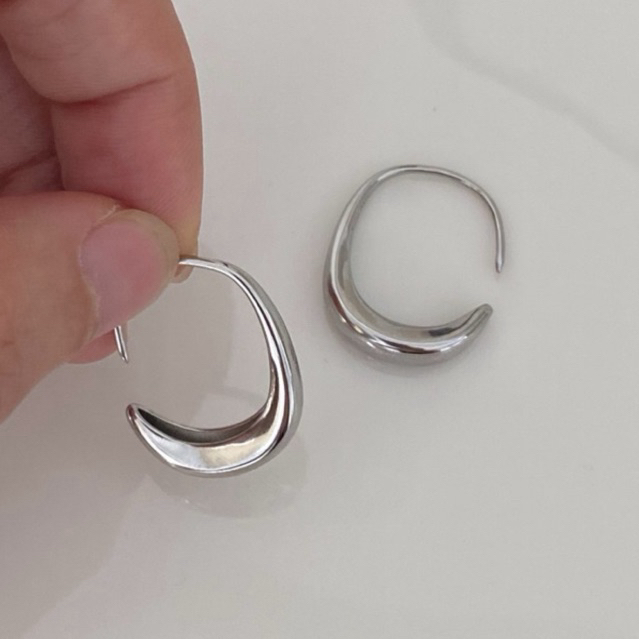 ต่างหู CC silver earrings - wheniloveilove