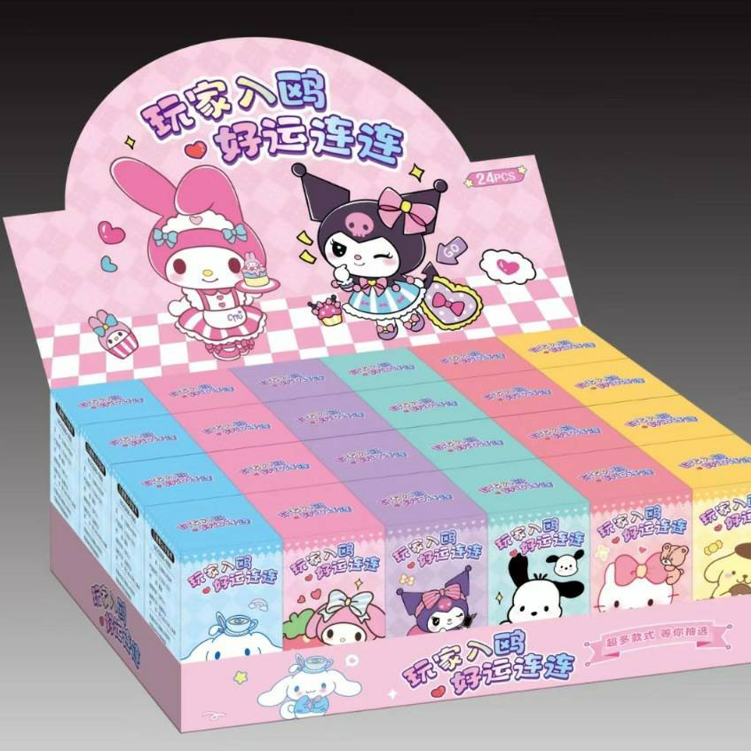 พร้อมส่ง กล่องจุ่มพวงกุญแจ Sanrio (ยกBox24กล่อง) น่ารักสุดๆ คละลายไป