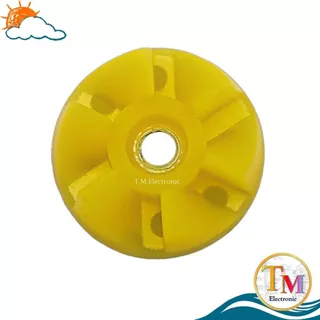อะไหล่เครื่องปั่น เฟืองยางโถปั่น เฟืองโถปั่น สีเหลือง รูน็อต 4.5 mm เกลียว ละเอียด เฟืองยาง OTTO ลูกยาง A.610