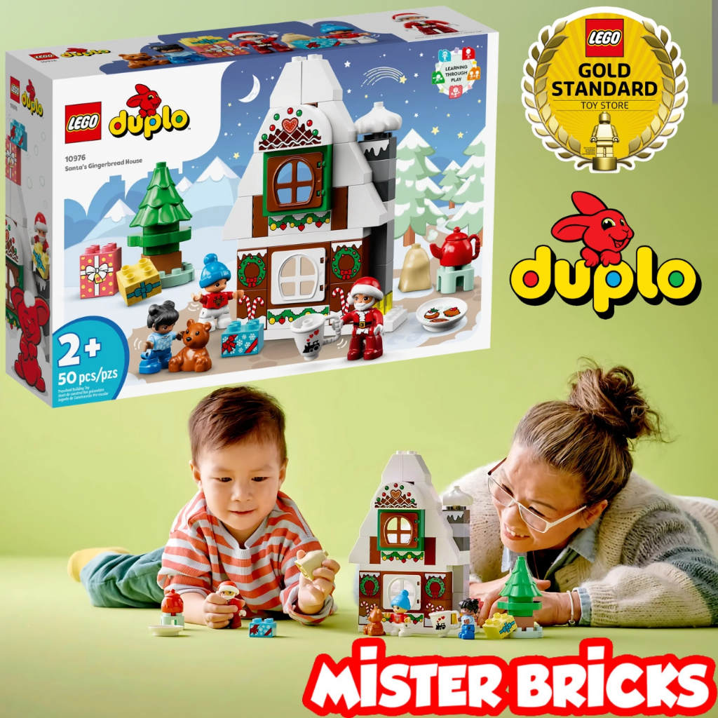 LEGO® DUPLO® Santa’s Gingerbread House 10976 ของเล่นเสริมพัฒนาการเด็กเล็ก สุดน่ารักในธีมคริสต์มาส