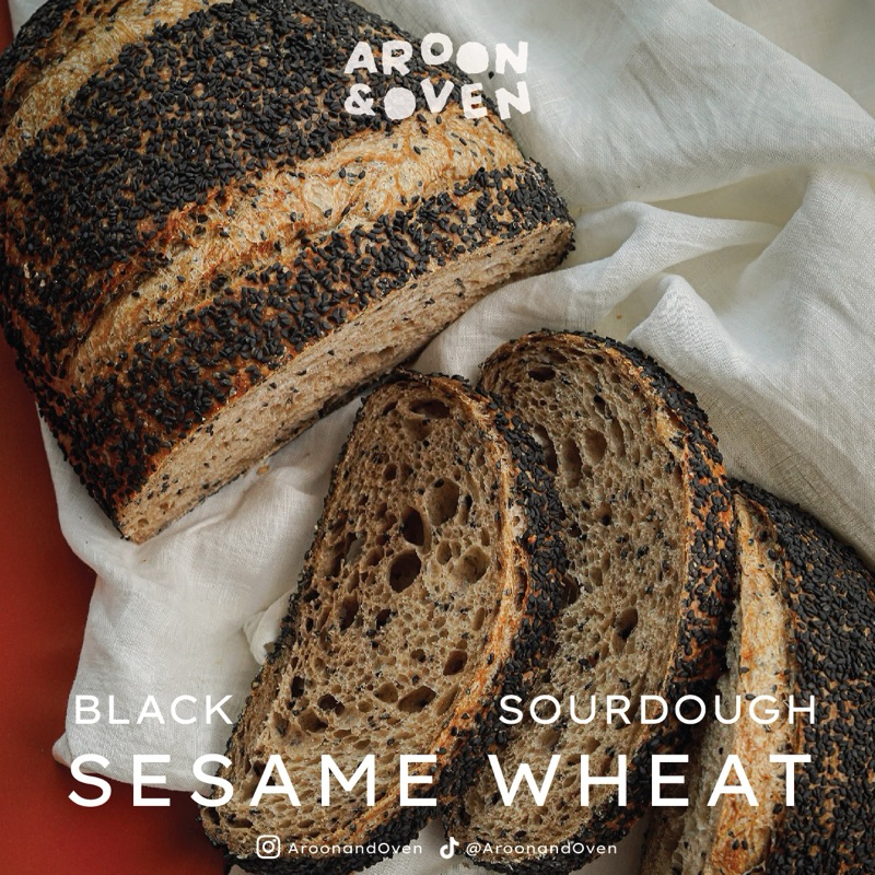 Sourdough : Black Sesame Wholewheat  - 650g (ซาวโดว์ งาดำ โฮลวีต) (จัดส่ง 3-4 วันทำการ)