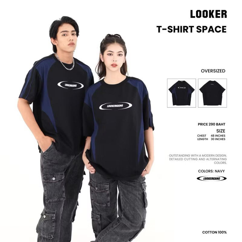 เสื้อยืดแขนสั้น LOOKER – TShirtSpace ราคา ถูกที่สุด ดีลบีเคเค แกลเลอรีภาพที่ 2