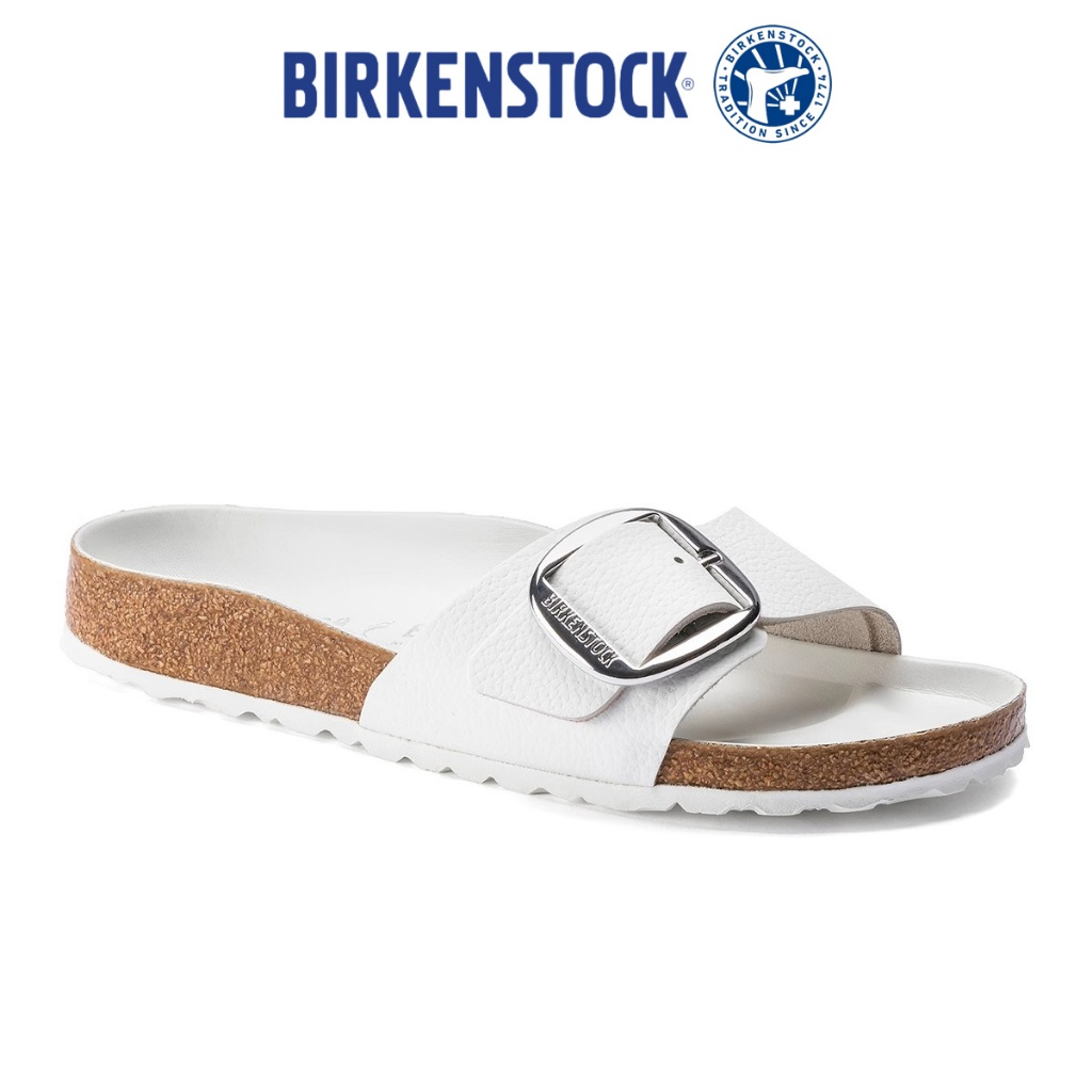 BIRKENSTOCK Madrid Big Buckle White รองเท้าแตะ Women