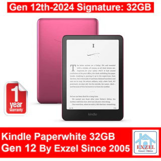 Amazon Kindle Paperwhite Gen 12 2024 1 Year Warranty เครื่องอ่านหนังสือ จอ 7 นิ้ว กันน้ำ IPX8