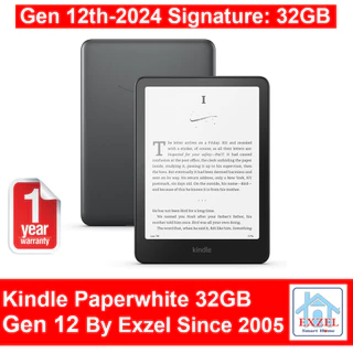 Amazon Kindle Paperwhite Gen 12 2024 1 Year Warranty เครื่องอ่านหนังสือ จอ 7 นิ้ว กันน้ำ IPX8