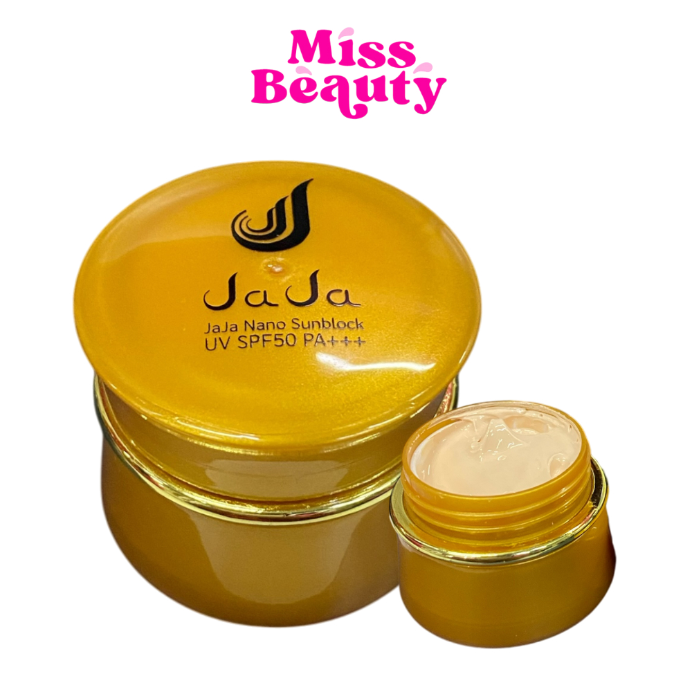 (ตลับ) JAJA Nano Sunblock UV SPF PA50++  ครีมกันแดด จ๊ะจ๋า นาโน ซันบล็อค ยูวี  5 กรัม สินค้า