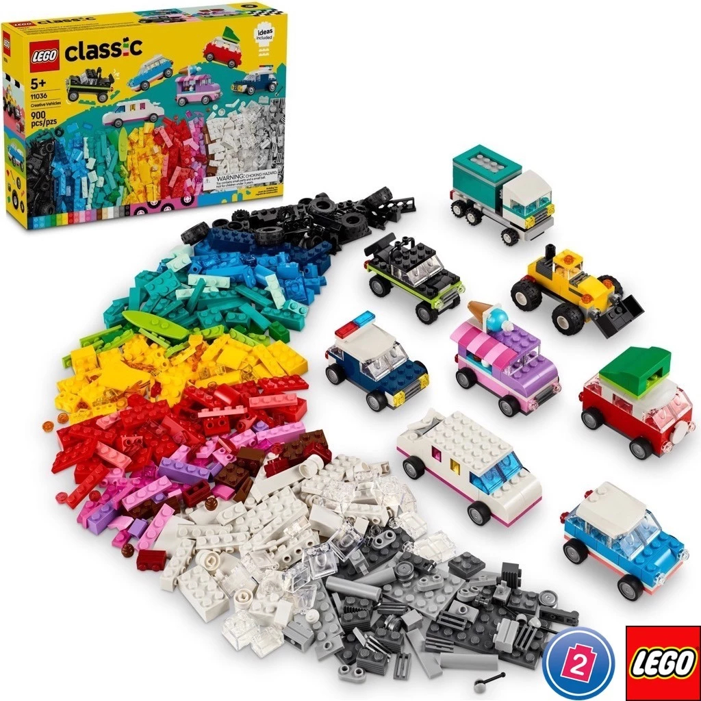 LEGO คลาสสิก ชุดประกอบยานพาหนะ ของเล่น ของขวัญ ของขวัญวันเกิด บล็อก การศึกษาสำหรับเด็ก คริสต์มาส เด็