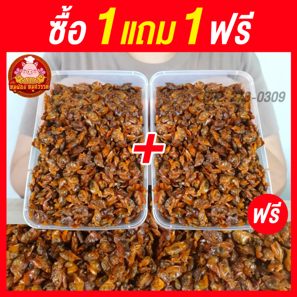 [ซื้อ1แถม1] หอยลายกรอบ หอยลาย ทำสดใหม่ทุกวัน ส่งตรงจากมหาชัยทะเลไทย
