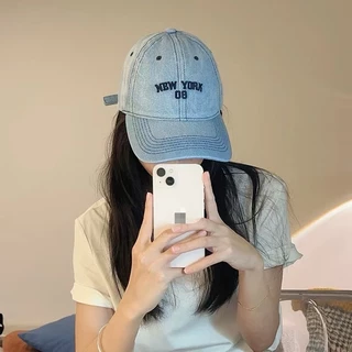 หมวกแก็ป 🧢 Newyork08 ผ้ายีนส์ 3สี