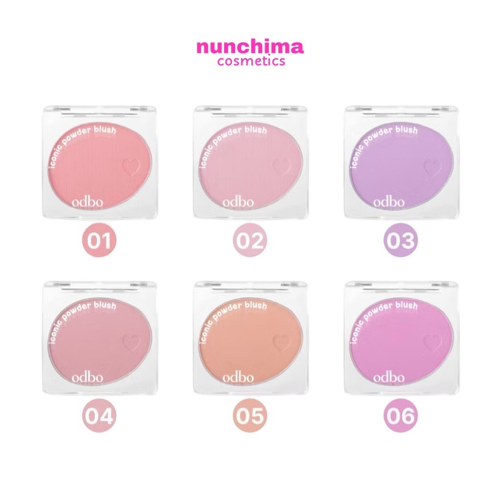 OD1325 ODBO Iconic Powder Bluch โอดีบีโอ ไอโคนิค พาวเดอร์ บลัช บลัชออน ปัดแก้ม