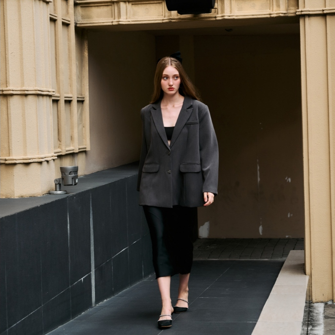 La Mignonne (XS-3XL) Walandy Eriny Skirt กระโปรงใส่ทำงาน ใส่เที่ยว กระโปรงยาวชายกระโปรงทำเป็นแบบปล่อยพลิ้วๆ