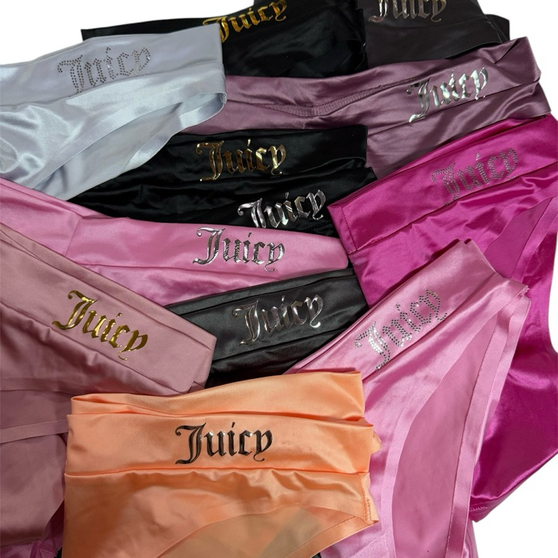 [พร้อมส่ง] Juicy Couture Satin Under-Wear กางเกงชั้นในผ้าซาตินเอวต่ำ นุ่ม ใส่สบาย ของใหม่ของแท้