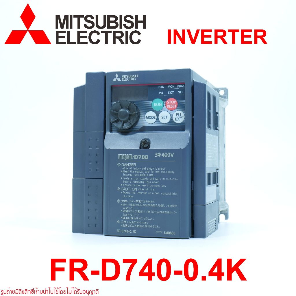 FR-D740-0.4K MITSUBISHI FR-D740-0.4K INVERTER MITSUBISHI อินเวอร์เตอร์ FR-D740-0.4K INVERTER FR-D740