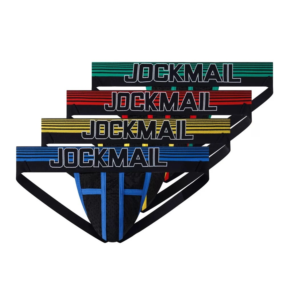 (มี 4 สี) Jock Mail ชุดชั้นในชาย Underwear รูปแบบ Jock Strip สำหรับคุณผู้ชายสไตล์อวบอั๋น มีไซร์ใหญ่