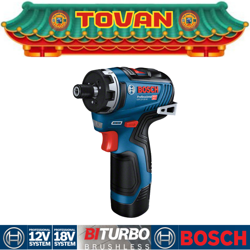 BOSCH สว่านไขควงไร้สาย รุ่น GSR 12 V-35 HX (สินค้ามีคุณภาพ..พร้อมจัดส่ง..)