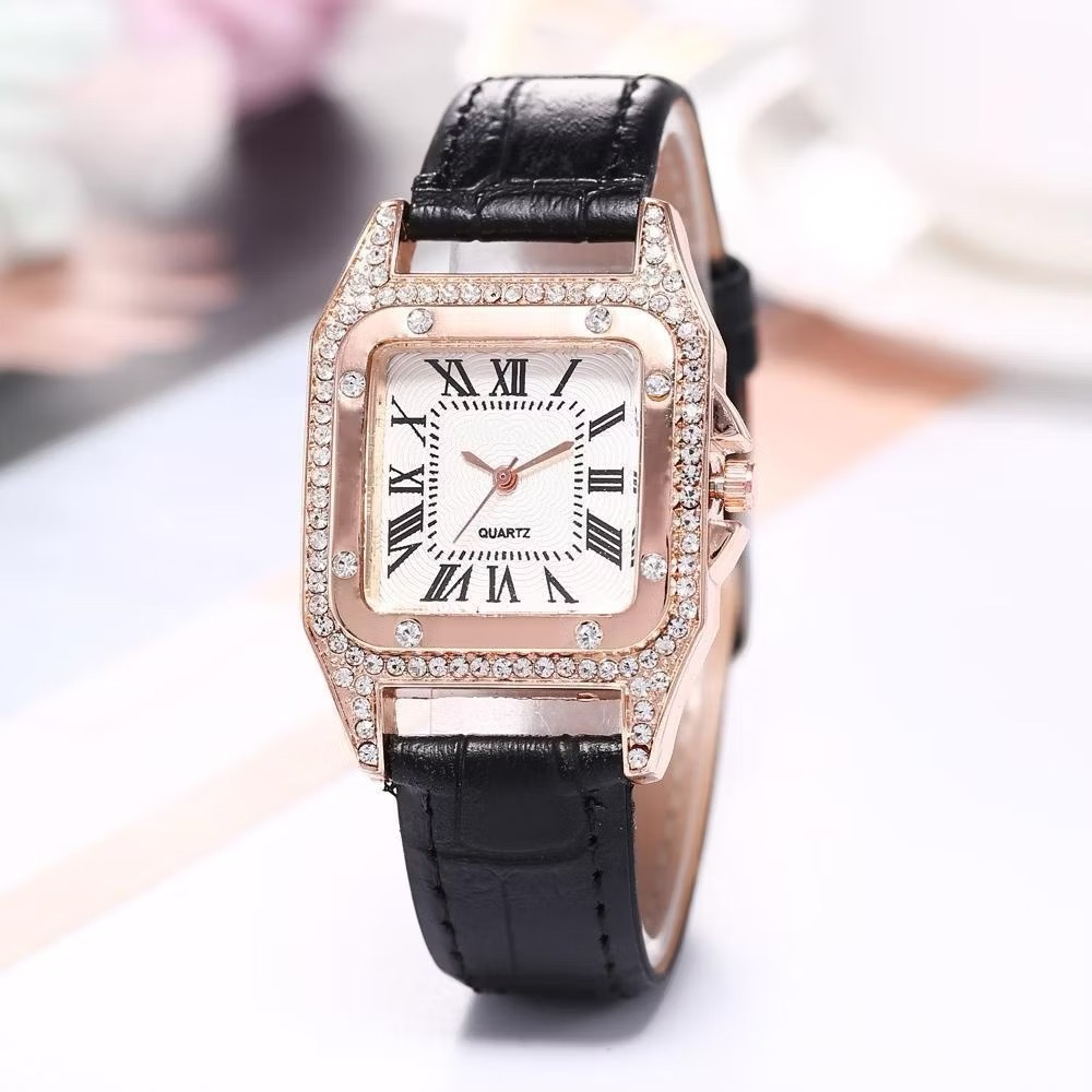 High-End นาฬิกาหญิง watch แฟชั่นสุภาพสตรี นาฬิกา ผู้หญิงไข่เข็มขัด นาฬิกาควอตซ์สี่เหลี่ยมแฟชั่น นาฬิกาผู้หญิงกันน้ำ