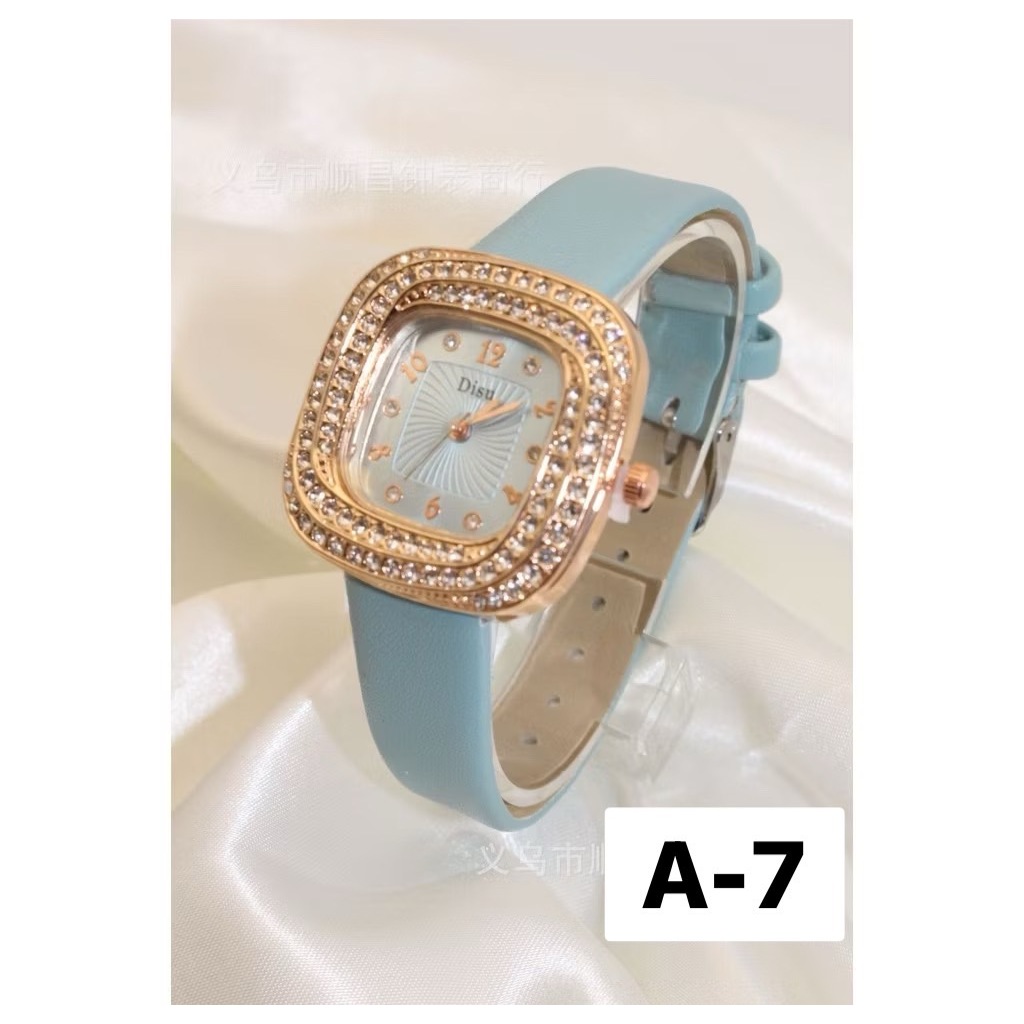 High-End นาฬิกาหญิง watch แฟชั่นสุภาพสตรี นาฬิกา ผู้หญิงไข่เข็มขัด นาฬิกาควอตซ์สี่เหลี่ยมแฟชั่น นาฬิกาผู้หญิงกันน้ำ